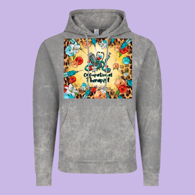 Occupational Therapist Vintage Hoodie Designed By Barkaloodesign