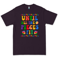 Plum Until all the pieces fit Premium Tee - CowhideDigitalArt