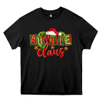 Black christmas auntie claus Heavy Core Tee - FaDigitalArtStudio