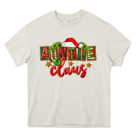 Cream christmas auntie claus Heavy Core Tee - FaDigitalArtStudio