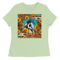 Matcha western paint horse Ladies Tee - LillyAllenDesigns