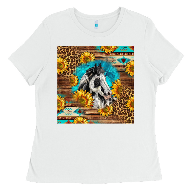 Western Paint Horse Ladies Tee by LillyAllenDesigns | Teevron