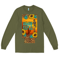 Army Green don't jesus done it that way western skeleton  12 oz can cooler  (slim Long Sleeve Tee - Artiststas