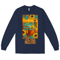 Navy don't jesus done it that way western skeleton  12 oz can cooler  (slim Long Sleeve Tee - Artiststas