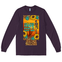 Plum don't jesus done it that way western skeleton  12 oz can cooler  (slim Long Sleeve Tee - Artiststas