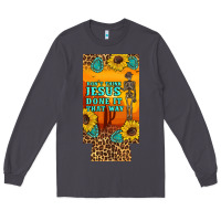 Smoke don't jesus done it that way western skeleton  12 oz can cooler  (slim Long Sleeve Tee - Artiststas
