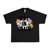 Black Grow In Grace Urban Heavy Tee - LillyAllenDesigns