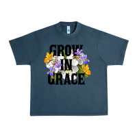 Midnight Navy Grow In Grace Urban Heavy Tee - LillyAllenDesigns