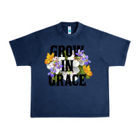 Navy Grow In Grace Urban Heavy Tee - LillyAllenDesigns
