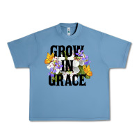 Pebble Blue Grow In Grace Urban Heavy Tee - LillyAllenDesigns