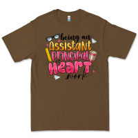 Cacao Being an Assistant Principal is Heart Work Premium Tee - CowhideDigitalArt