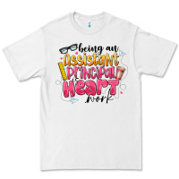 White Being an Assistant Principal is Heart Work Premium Tee - CowhideDigitalArt