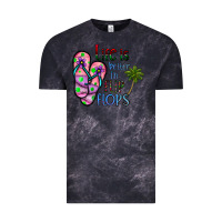 Cloud Black life is better İn flip flops Vintage Tee - CowhideDigitalArt