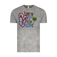 Cloud Rock life is better İn flip flops Vintage Tee - CowhideDigitalArt