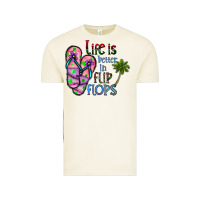 Vintage Arctic life is better İn flip flops Vintage Tee - CowhideDigitalArt