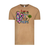 Vintage Camel life is better İn flip flops Vintage Tee - CowhideDigitalArt