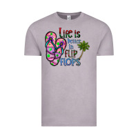 Vintage Zinc life is better İn flip flops Vintage Tee - CowhideDigitalArt