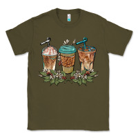 Army Green western coffees Classic Tee - BarkalooDesign