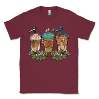 Burgundy western coffees Classic Tee - BarkalooDesign