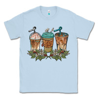 Dusty Blue western coffees Classic Tee - BarkalooDesign