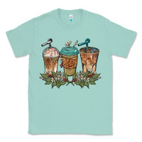 Seafoam western coffees Classic Tee - BarkalooDesign