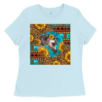 Baby Blue arabian horse Ladies Tee - LillyAllenDesigns