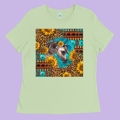 Arabian Horse Ladies Tee Designed By Lillyallendesigns