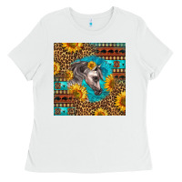 White arabian horse Ladies Tee - LillyAllenDesigns