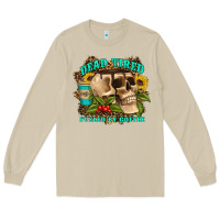 Mushroom dead tired fueled by coffee Long Sleeve Tee - Artiststas