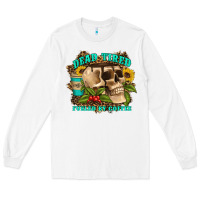 White dead tired fueled by coffee Long Sleeve Tee - Artiststas