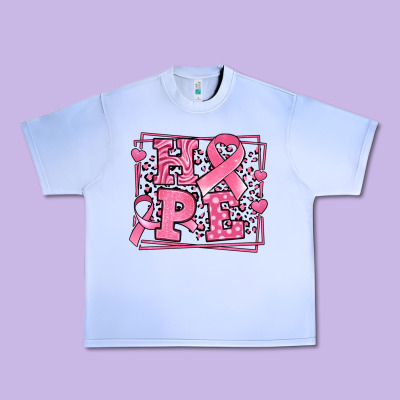 Hope Breast Cancer Awareness Ribbon Urban Heavy Tee Designed By Lillyallendesigns