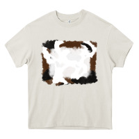 Cream cowhide frames background Heavy Core Tee - RanaPortraitStore