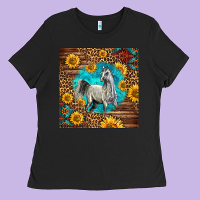 Arabian Horse Ladies Tee Designed By Lillyallendesigns