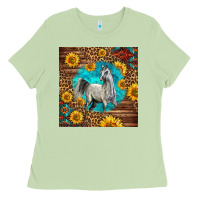 Matcha arabian horse Ladies Tee - LillyAllenDesigns