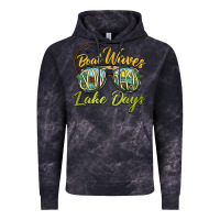 Cloud Black boat waves sun rays lake days Vintage Hoodie - BarkalooDesign