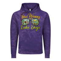 Cloud Purple boat waves sun rays lake days Vintage Hoodie - BarkalooDesign