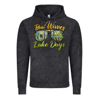 Vintage Black boat waves sun rays lake days Vintage Hoodie - BarkalooDesign