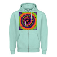 Seafoam halloween tie  dye pattern Zipper Hoodie - RanaPortraitStore