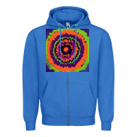 True Royal halloween tie  dye pattern Zipper Hoodie - RanaPortraitStore