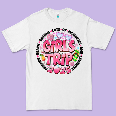 Grils Trip 2025 Premium Tee Designed By Cowhidedigitalart