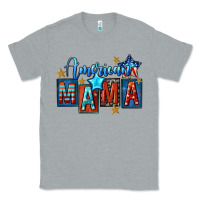 Heather Grey American mama Mother's Day Classic Tee - FaDigitalArtStudio