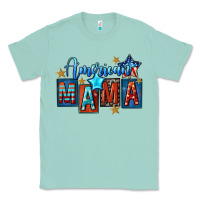 Seafoam American mama Mother's Day Classic Tee - FaDigitalArtStudio