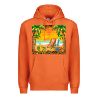 Carrot sunset beach Premium Hoodie - BarkalooDesign