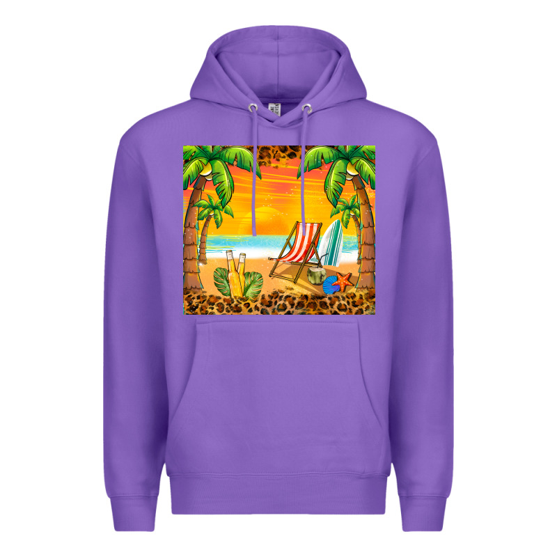 Sunset Beach Premium Hoodie by BarkalooDesign | Teevron