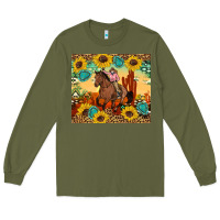 Army Green cowgirl Long Sleeve Tee - Artiststas