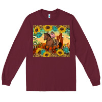 Burgundy cowgirl Long Sleeve Tee - Artiststas