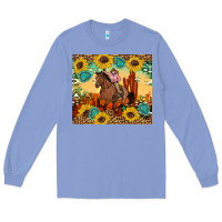 Colony Blue cowgirl Long Sleeve Tee - Artiststas