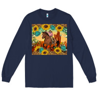 Navy cowgirl Long Sleeve Tee - Artiststas