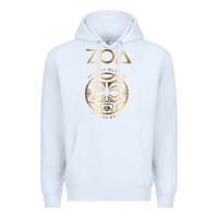White ZOA Premium Hoodie - baoMotion