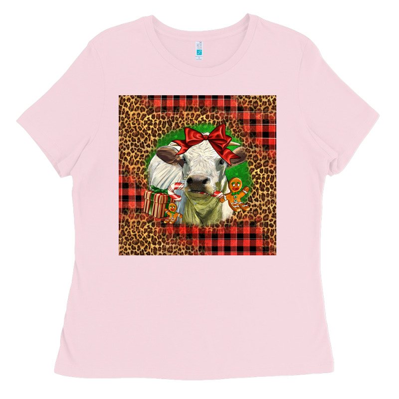 Cute Baby Calf Christmas Ladies Tee by LillyAllenDesigns | Teevron